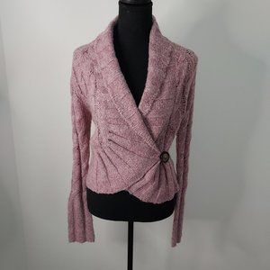 Free People Mauve Wrap Cardigan